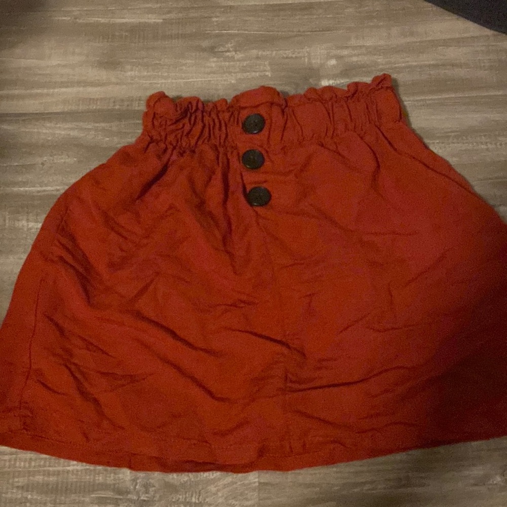 orange skirt